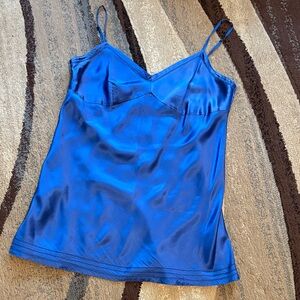 Banana Republic Royal Blue Satin Camisole